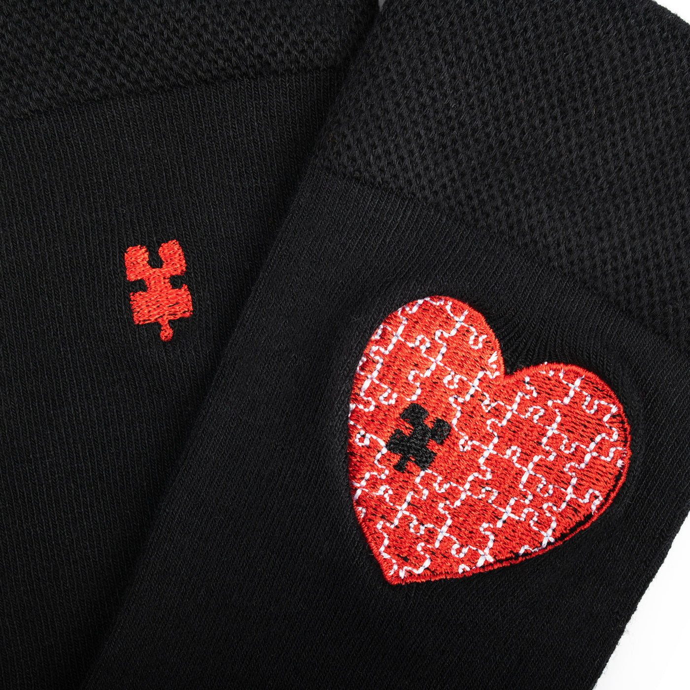 Bamboo Valentines Puzzle Heart Socks - Toetal Solemates!